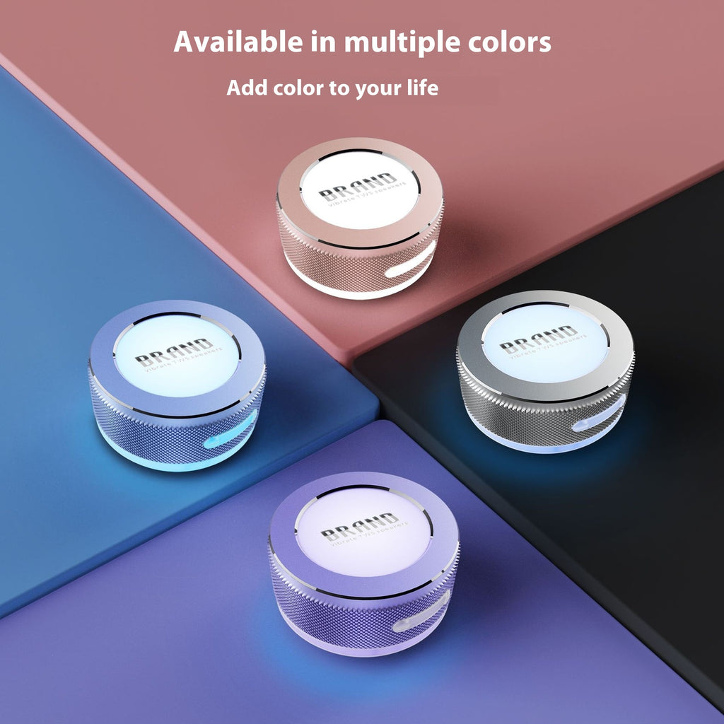 Bone Conduction Bluetooth Vibration Speaker with LED