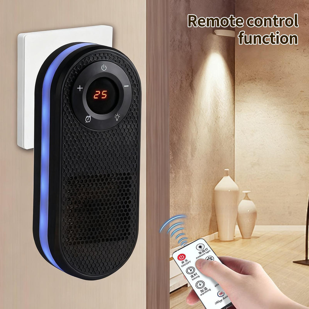 Portable Electric Heater – Remote, LED Display & Timer