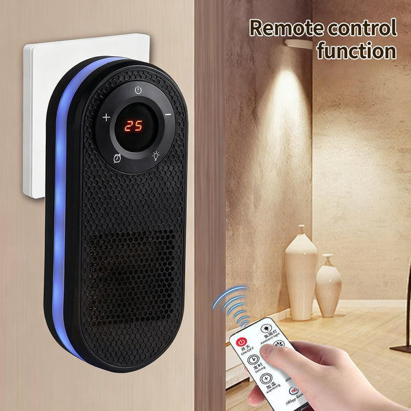 Portable Electric Heater – Remote, LED Display & Timer