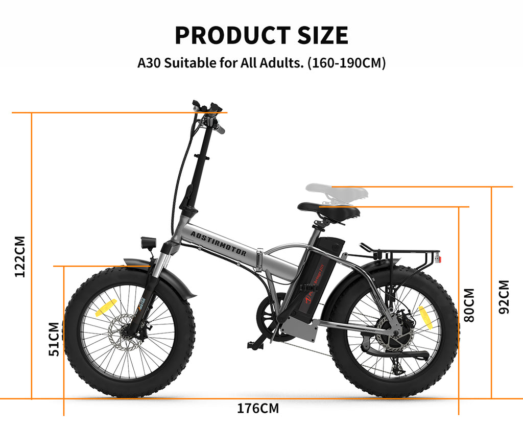 Foldable 20×4.0" Fat Tire Electric Bike