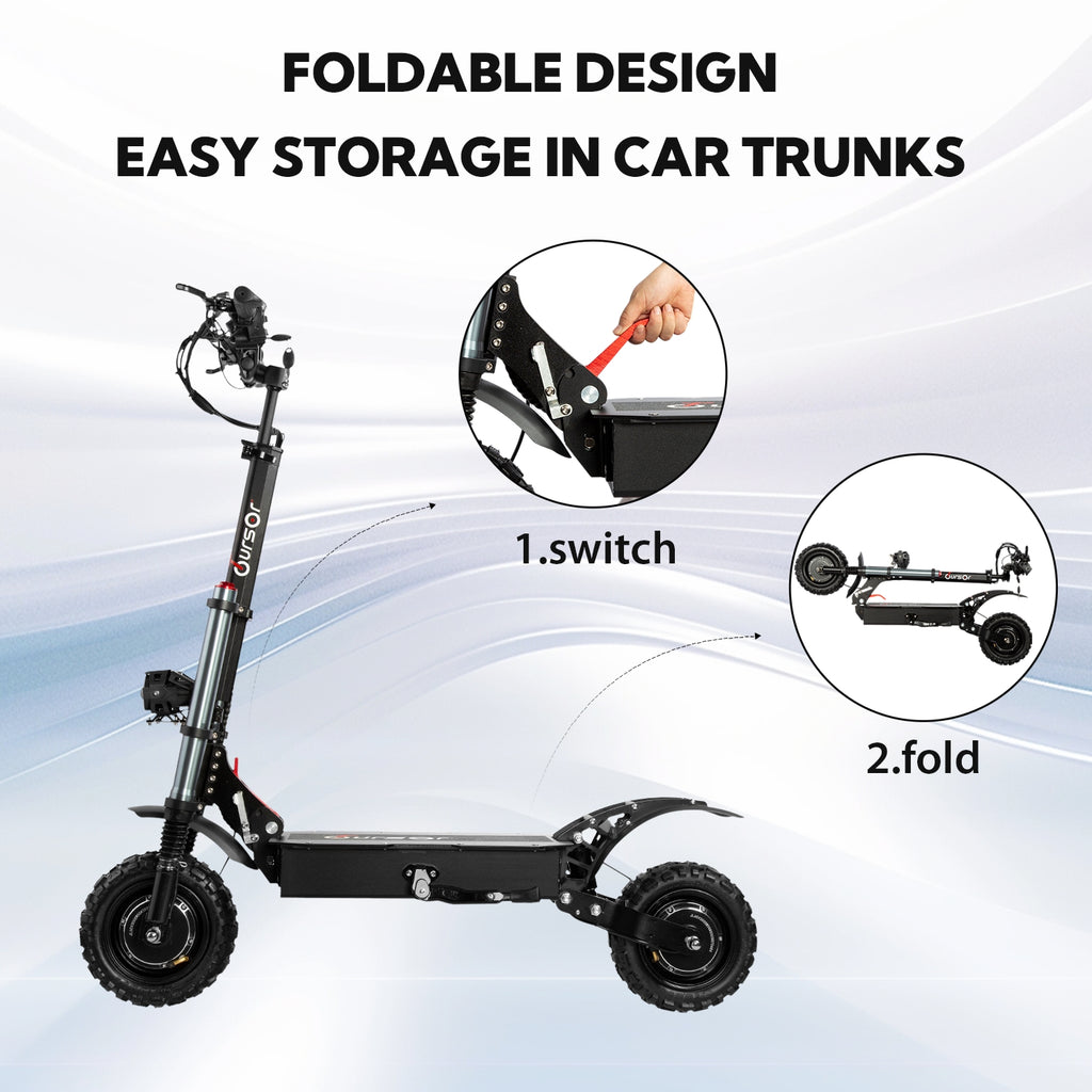 6000W Dual Motor Electric Scooter – 50MPH, Long Range