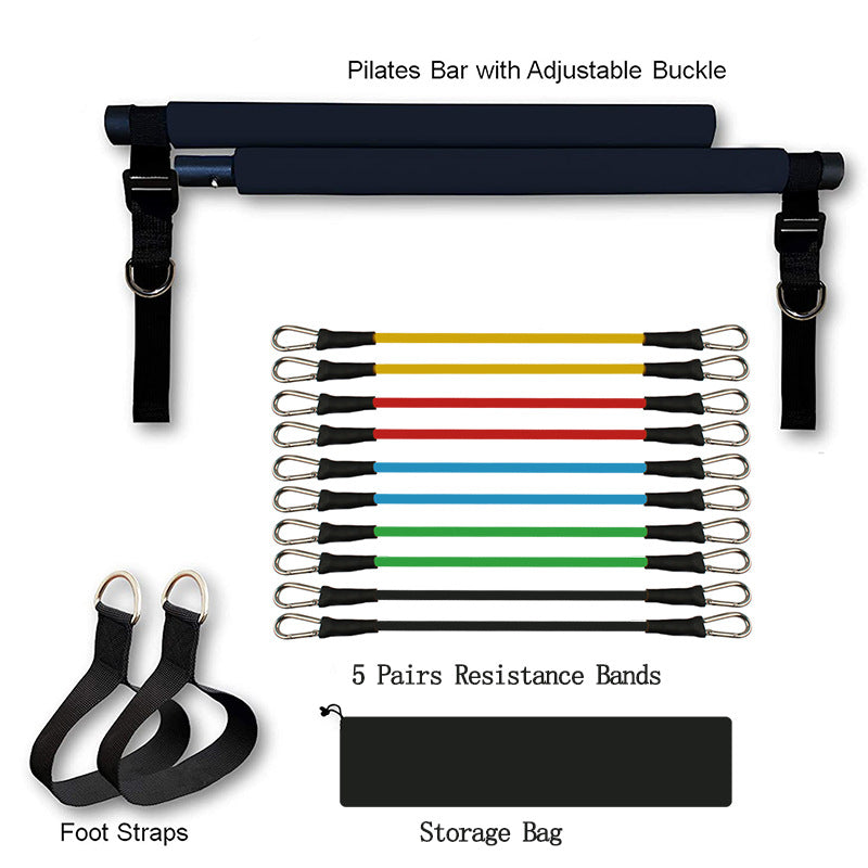 Portable Fitness Resistance Bar – Full Body Workout