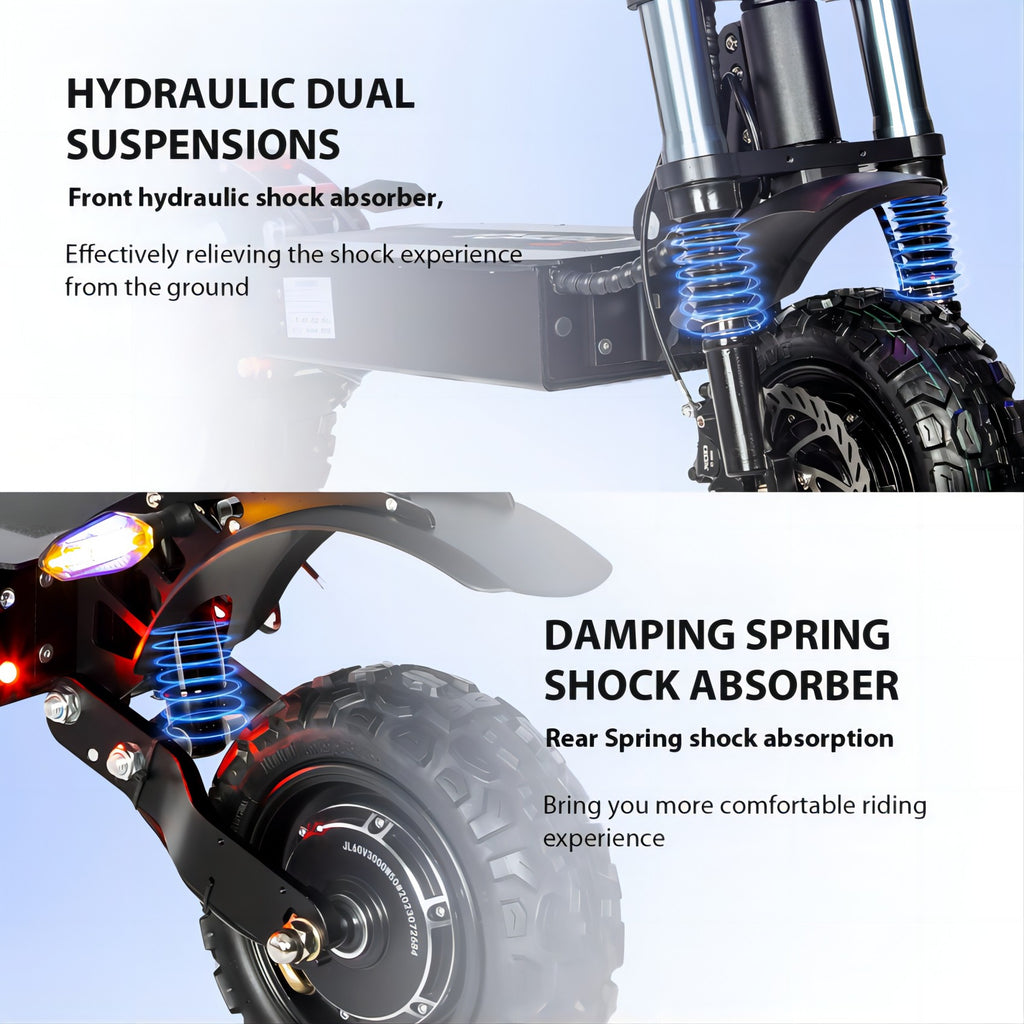 6000W Dual Motor Electric Scooter – 50MPH, Long Range