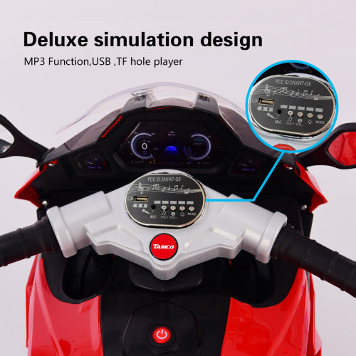 12V Kids Electric Motorcycle ,ride On Motorcycle,Three Lighting Wheels Kids Electric Toy